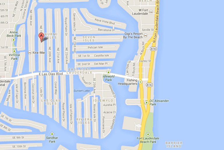 95 Isle of Venice Drive Fort Lauderdale Map