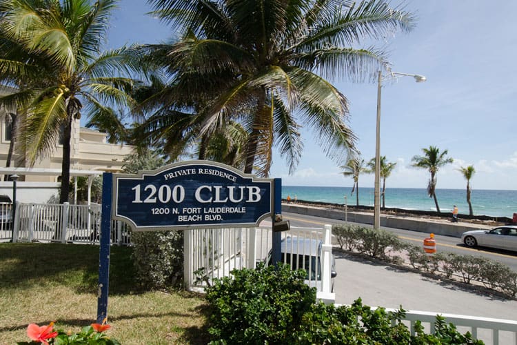 1200 Club Fort Lauderdale Sign