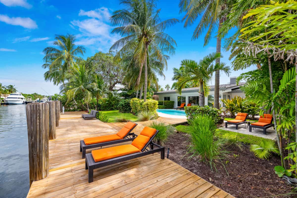 Dock & Backyard Fort Lauderdale Waterfront Home